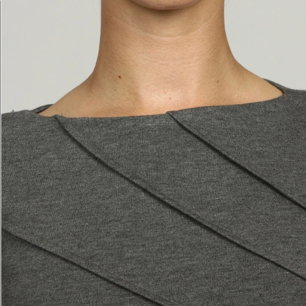 London Times Gray Cap Sleeve Dress - Picture 4 of 9